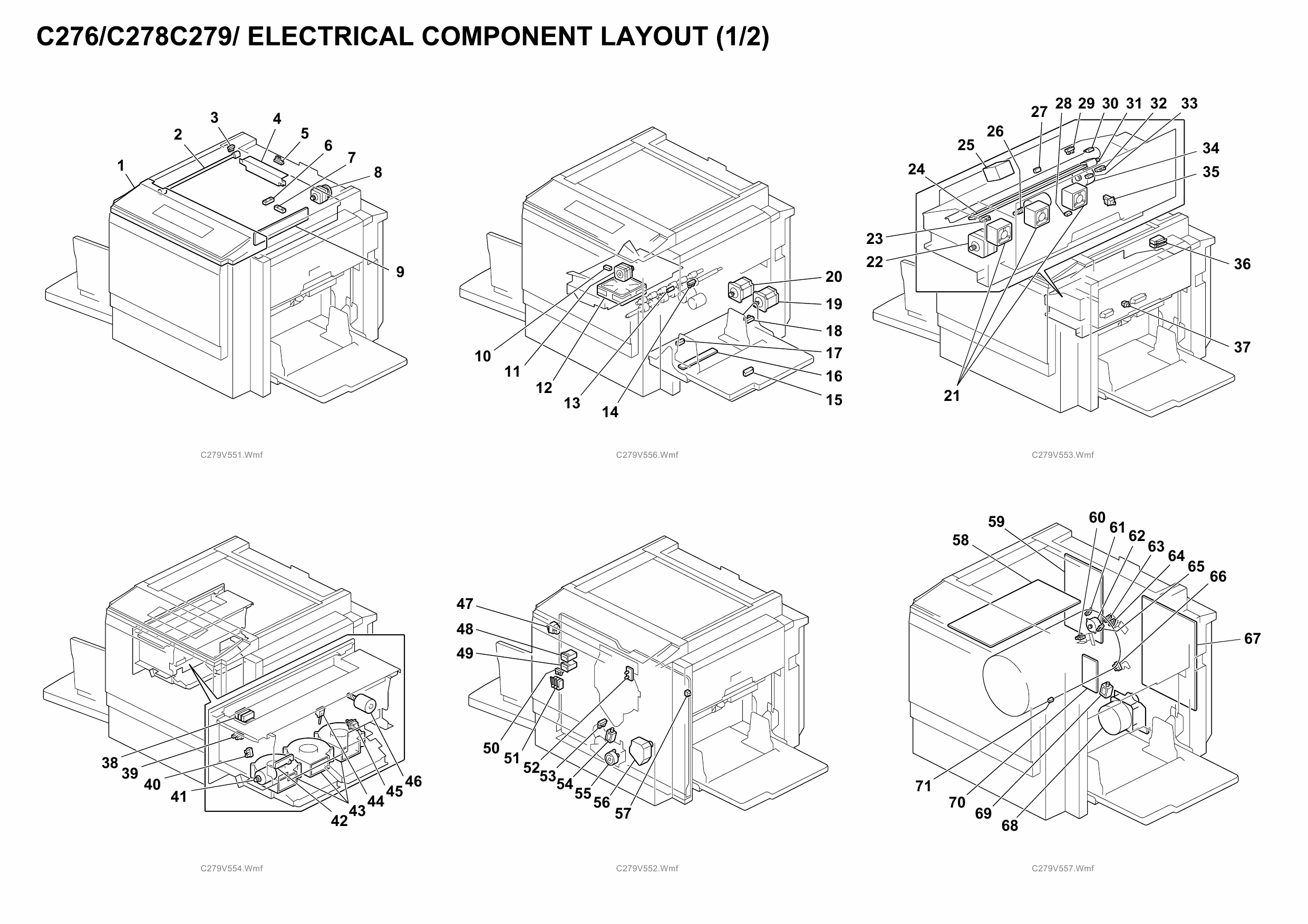 RICOH Aficio DD-4450 DD4450P DD4450CP C277 C278 C279 Circuit Diagram-3